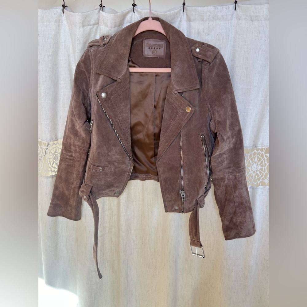 Blank NYC suede bomber